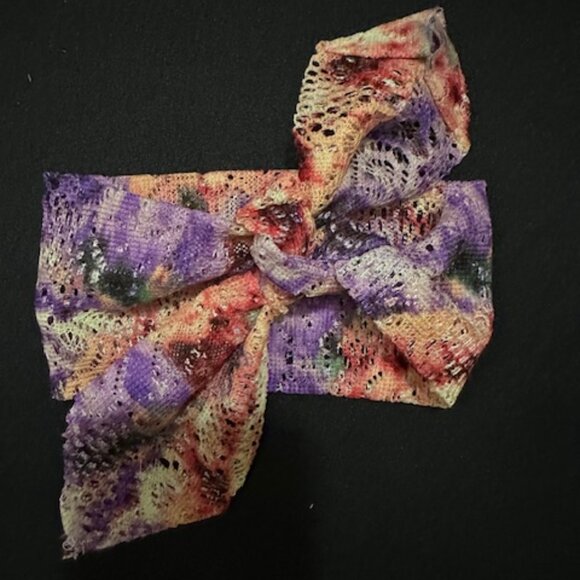 Hand Crafted Accessories - Multi Colored Mesh Knot Headband   -Women's  MCLWKH  Handmade NWT Boutique